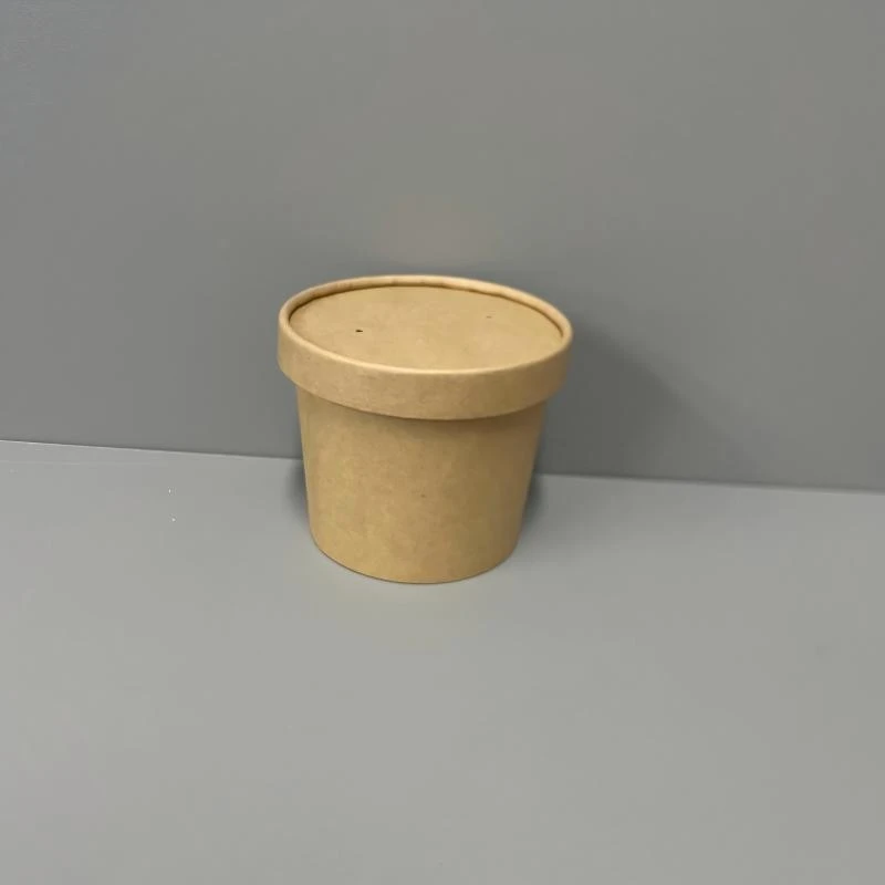 12oz Kraft Paper Soup Cup Bowl Container Ø98