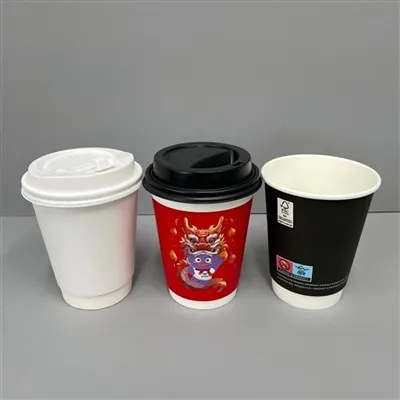 12 Oz Dinding Ganda Ambil Cangkir Kertas Panas Ø90