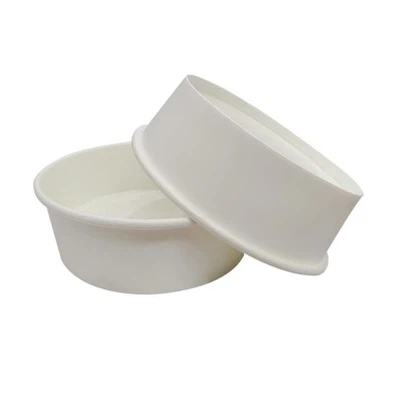 Mangkuk Kertas Persegi Panjang 500ml Putih